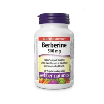 مکمل بربرین وبر نچرالز 500 میلیگرم 180 کپسول گیاهی - Webber Naturals Berberine 500 mg 180 Vegetarian Capsules